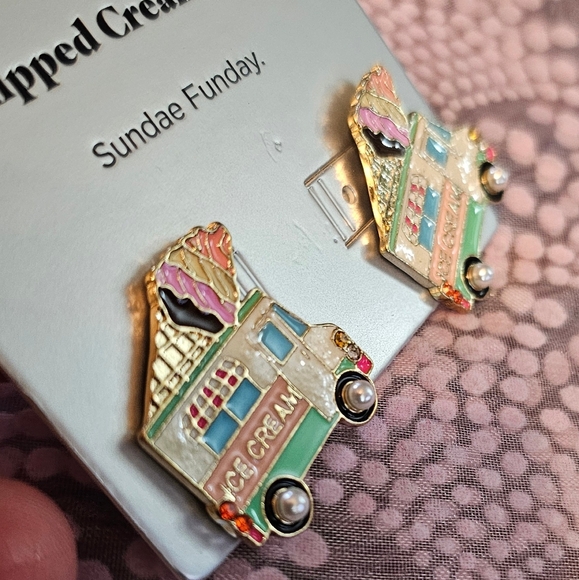 Sugarfix by Baublebar Ice Cream Truck Sunday Funday Earrings NWT - Picture 3 of 6